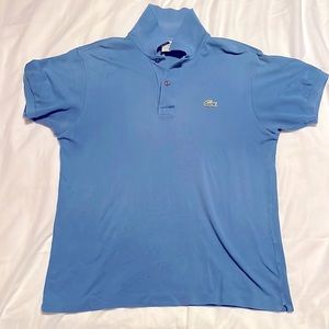 Lacoste blue polo, size small